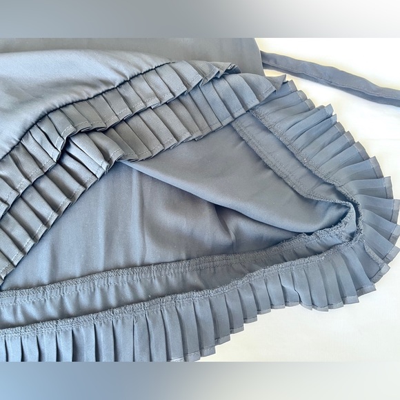 MANGO | Sleeveless Black Satin Mini Dress - Picture 11 of 16